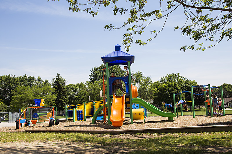 Playground with children